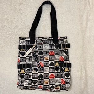 Harajuku Lovers Tote Bag Black Red & White